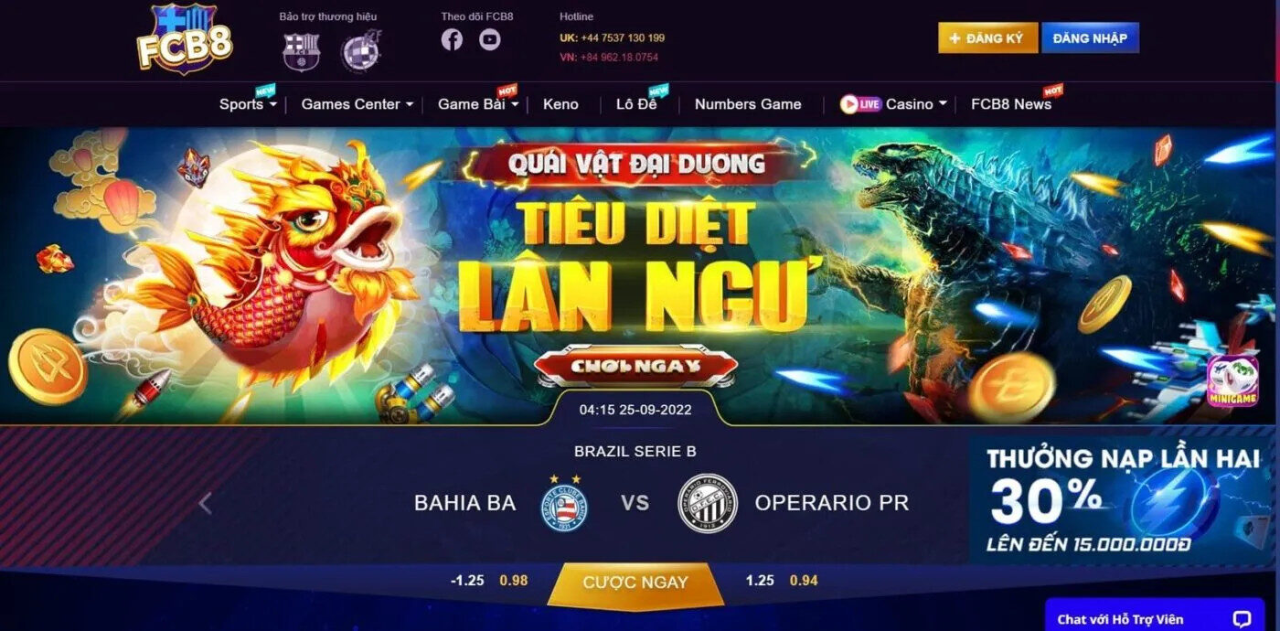 Khám phá kho game cược nổi bật tại nhà cái FCB8 