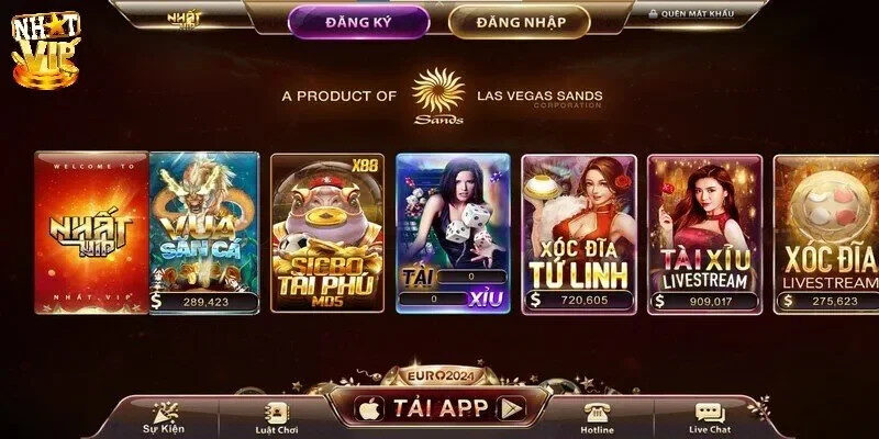 Thế giới game đa dạng tại Nhatvip